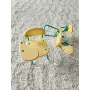 1990 Mattel Barbie Doll School Student‎ Desk Chair Furniture Toy Set Of 2